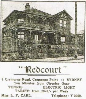 Redcourt advertisement, 1927-28