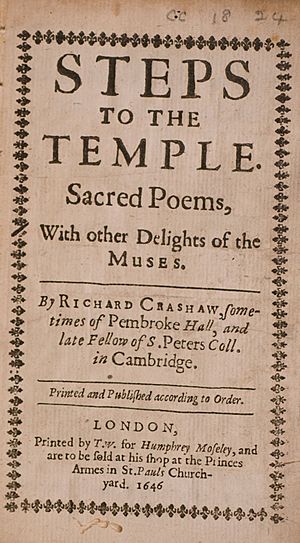Richard Crashaw COVER Steps to the Temple 1646