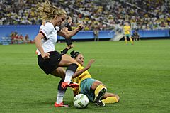 Seleções feminina da Austrália e Alemanha empatam em SP 04