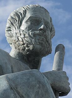Statue at the Aristotle University of Thessaloniki (cropped)