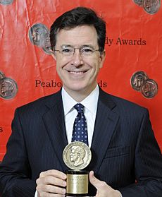 Stephen Colbert 2012 (cropped)