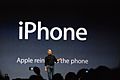 Steve Jobs presents iPhone
