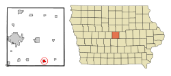 Location of Maxwell, Iowa