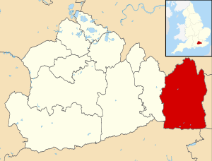 Tandridge UK locator map