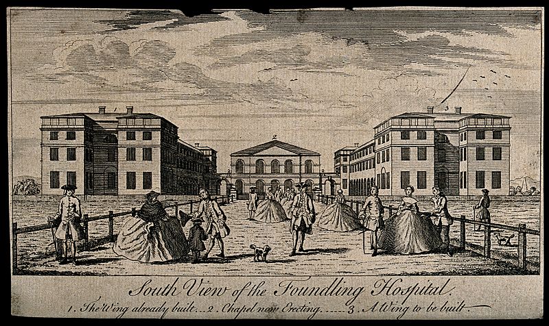 The Foundling Hospital, Holborn, London; the main buildings, Wellcome V0013458