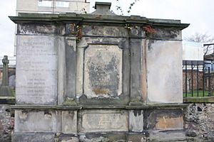 The grave of James Balfour, South Leith Churchyard, Edinburgh