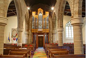 The new organ and millennium carpet in St. Helen's Church - geograph.org.uk - 1520636