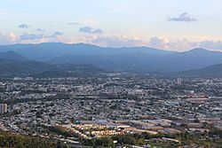 View of Caguas and the valley from the north in Altos de San Luis.