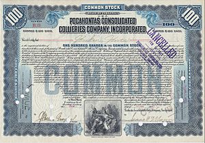 1907 Pocahontas Consolidated Stock