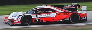 Acura Team Penske's Acura ARX-05 at the 2020 Road Race Showcase at Road America (cropped)
