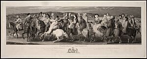 After Thomas Stothard, The Pilgrimage to Canterbury, engraved by Louis Schiavonetti and James Heath 1809-17