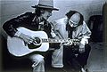 Allen Ginsberg and Bob Dylan by Elsa Dorfman