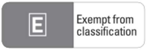 Australian Classification Exempt (E) Large