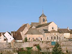 Avallon - Collégiale Saint Lazare vue depuis les Chaumes