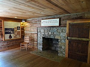 Belle Meade slave quarters interior