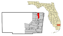 Location in Broward County and the State of Florida
