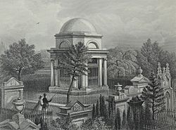 Burns Mausoleum in 1881. Dumfries