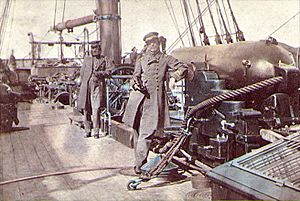 Captain Raphael Semmes and First Lieutenant John Kell aboard CSS Alabama 1863