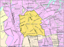 Census Bureau map of Eatontown, New Jersey