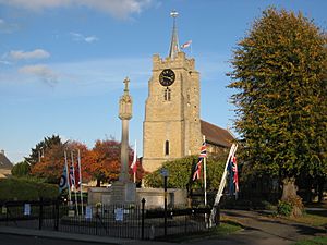 Chatteris church and war memorial