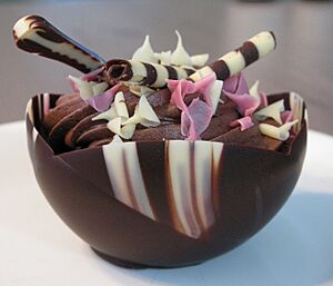 Chocolate mousse cupcake