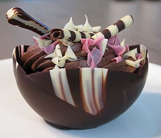 Chocolate mousse cupcake