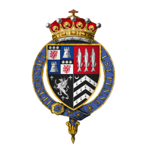 Coat of arms of Sir John Russell, 1st Earl of Bedford, KG, PC