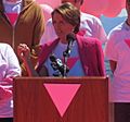 Congresswoman Pelosi at the Friends of the Pink Triangle Ceremony (8281364821) (cropped)