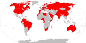 Countries without a primate city