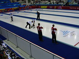 Curling Torino 2006 Pinerolo Palaghiaccio scena1
