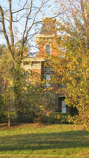 David Enoch Beem House through trees
