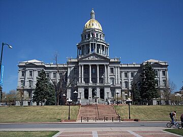 Photo of the Colorado State Capitol in the City and County of Denver