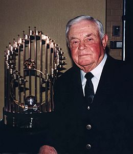 Earl Weaver with trophy