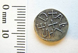 Early Medieval Silver denarius of Alhred (FindID 121413)