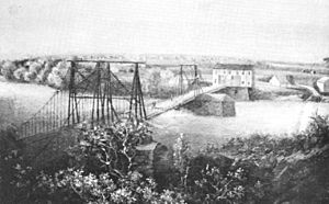 First Bridge Across Lehigh River