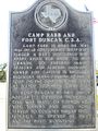 Fort Duncan Texas historical marker