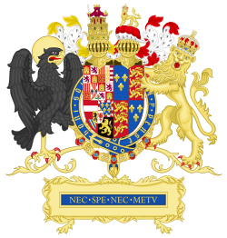 Full Ornamented Coat of arms of Philip II of Spain (1556–1558).svg