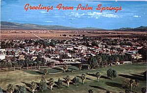 Greetings from Palm Springs - Golf Course postcard (1960s)