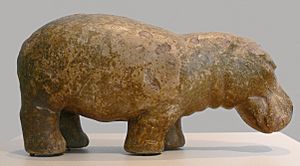 Hippopotamus Egypt fayence Berlin