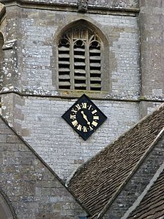 Holy Trinity Church, Newton St Loe, clock