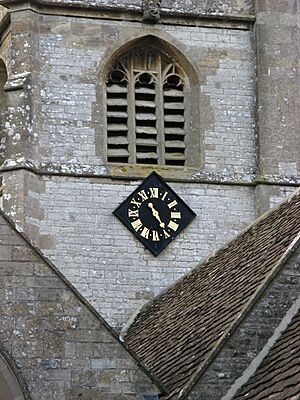 Holy Trinity Church, Newton St Loe, clock
