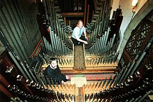 Inside the Organ at St Mary's Hinckley