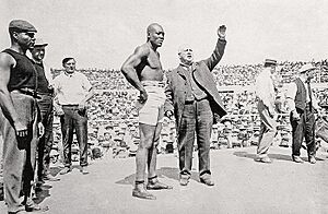 Johnson Jeffries pre-fight introduction