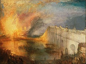 Joseph Mallord William Turner, English - The Burning of the Houses of Lords and Commons, October 16, 1834 - Google Art Project