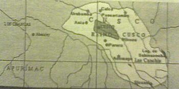 Map of the Kingdom of Cusco.