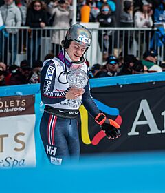 Lucas Braathen with the Small Crystal Globe 2023 Men's Slalom (6).jpg