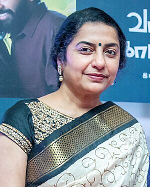 Mani Ratnam and Suhasini At The Vaanam Kottatum Audio Launch (cropped).jpg