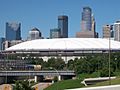 Metrodome with new roof