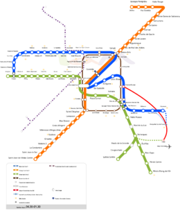 Montpellier Tramway Map