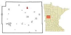 Location of Perham, Minnesota